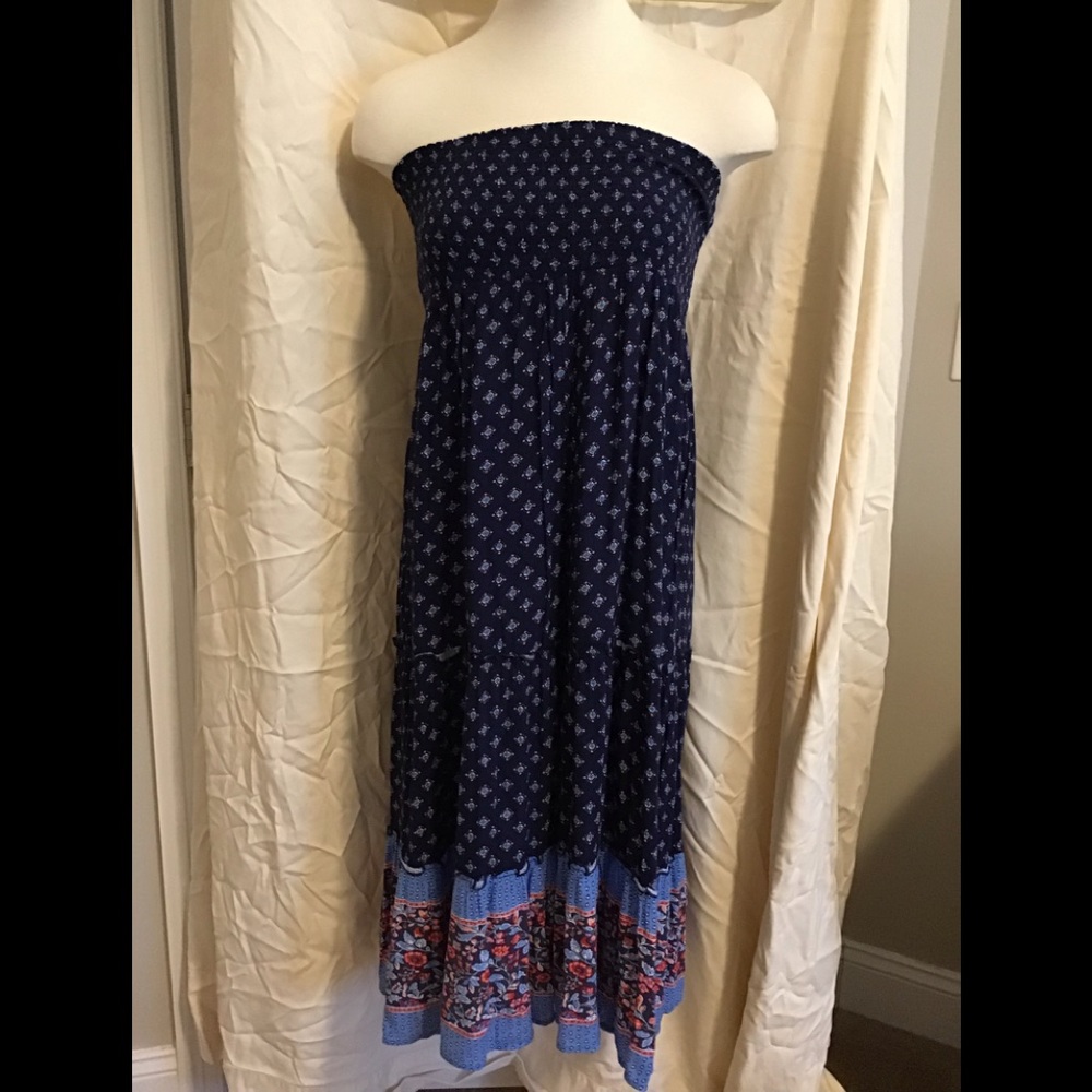 Strapless Boho Sundress
